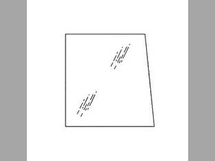 Cab Glass - Upper Knee RH Case 570LXT 590 580L 570MXT 580SK 580 Super L 107230A1