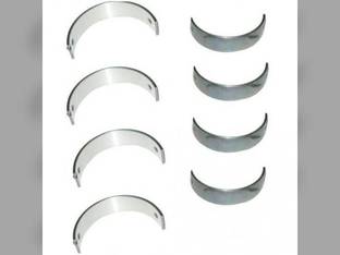 Main Bearings - .020" Oversize - Set New Holland L465 L218 LX485 T2320 LX465 LS160 LS170 L565 L175 LS150 L170 LS140 TC45 L220 C175 LX565 Case IH Case 410 SV185 420CT 420 Takeuchi Perkins Shibaura