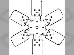 Cooling Fan - 6 Blade Pusher Ford 651 881 4030 611 641 600 2000 631 630 601 941 501 1801 901 971 620 681 851 861 900 661 621 2120 961 700 4140 650 841 4000 821 981 951 701 801 800 811 871 4130 671