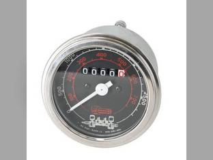 Tachometer Gauge - Chrome Bezel fits Allis Chalmers 72091876 fits FIAT 450 480 500 540 550 600 640 1000 4334916 fits White 2-60 31-2905057 fits Oliver 677532A fits Long TX12360 fits Universal 5221000