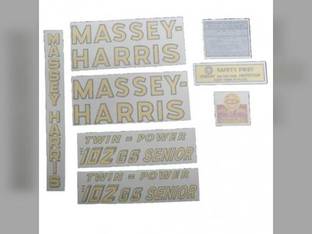 Tractor Decal Set. 102 GS Senior Twin Power Vinyl Massey Harris 102