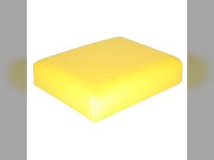 Seat Cushion Wood Backed Vinyl Yellow Compatible with John Deere 1010 3010 3020