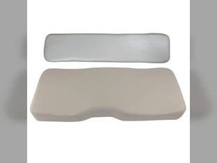Seat Cushion Set - 2 Piece Gray Vinyl Kawasaki Mule 2030 Mule 2500 Mule 3010 Mule 2520 Mule 2510 Mule 2020 Mule 3000 Mule 2010 53001-1583-PA