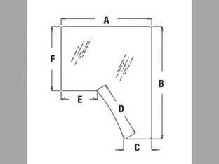 Cab Glass - Door RH Tinted John Deere 8200 8410 8520 8320 8410T 8320T 8100 8300T 8210 8520T 8400T 8310 8220 8400 8210T 8120 8110T 8300 8220T 8100T 8420 8200T 8420T 8110 8310T 8120T R208587