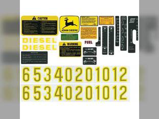 Decal Set Compatible with John Deere 4520 2510 3010 5020 4620 6030 4010 4000 5010 4020 2520 3020 4320 AR34177