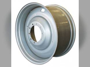 18" x 38" 10 Bolt Dual Rear Rim Silver Mist Universal