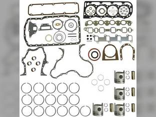 Engine Rebuild Kit - Less Bearings - Standard Pistons Ford 7100 7500 7700 750 BSD442T 256T 7600 7000 755 7200 A62