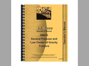 Operator's Manual fits Case 380CK 380CK