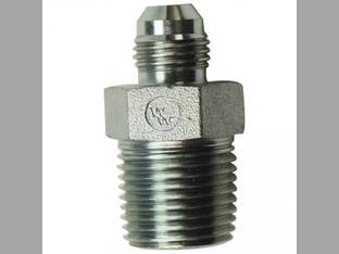Hydraulic Adapter Solid Straight 3/8" Male JIC 37 degree 3/8" Male NPT Fitting