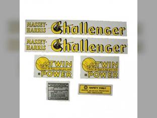 Decal Set Challenger Mylar fits Massey Harris Challenger