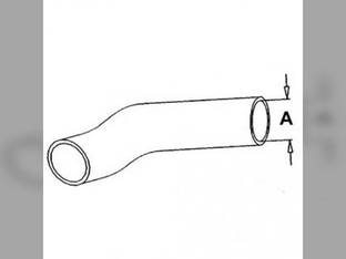 Radiator Hose - Upper Compatible with John Deere 4030 TY22430