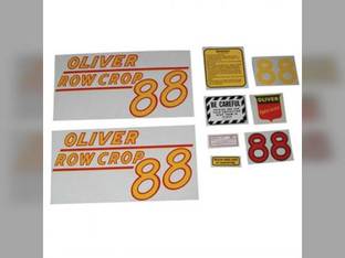 88 Row Crop Decal Set Yellow Mylar fits Oliver 88