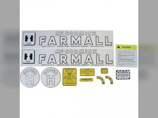 Decal Set - Mylar Farmall Super H International Super H