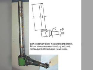 Used Spindle Compatible with John Deere 2240 2640 2020 1520 2030 2755 2440 2630 1530 1020 AR103471