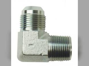 Hydraulic Adapter 90° Angle 3/4" Male JIC 37° 3/4" Male NPT Fitting