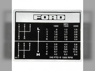 Shift Pattern Decal Set Ford 2600 2000 3600 3400 3000 231 531 C5NN7B292FY