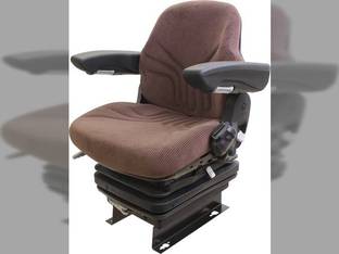 Grammer Seat and Suspension Assembly, Brown Matrix Fabric