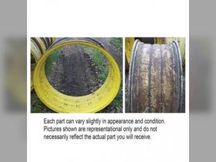 Used 16" x 42" Double Bevel Rear Rim Yellow 7" John Deere