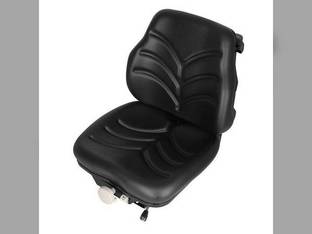 Seat Assembly - Mechanical Suspension Vinyl Black New Holland TN75 TN65 Massey Ferguson 396 John Deere 5510 5420 5310 5303 5320 5103 5520 5410 5203 5220 5300 5210 5403 White AGCO Allis Chalmers Deutz