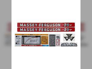Complete Decal Set fits Massey Ferguson 35