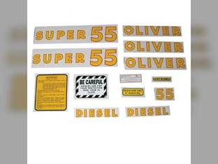 Tractor Decal Set Super 55 Diesel Mylar Oliver Super 55