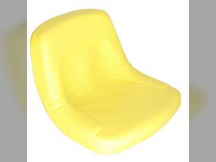 Seat High Back Steel Pan Black Talon Yellow Vinyl