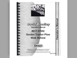 Operator's Manual - David Bradley 917.57552 Plow