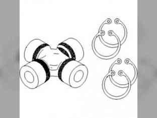 Cross and Bearing Kit fits Case 580D 580F 580SD 580SE 584D 584E 585D 585E 586D 586E 580D 580F 580SD 580SE 584D 584E 585D 585E 586D 586E 1390 1690 fits Case IH 1394 1594 K260189 96861 fits Ford K956872