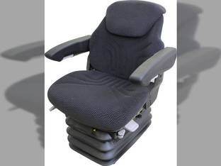 Grammer Seat and Suspension Assembly, Black/Gray Matrix Fabric