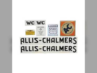 WC Decal Set with Orange AC Decal Mylar fits Allis Chalmers WC