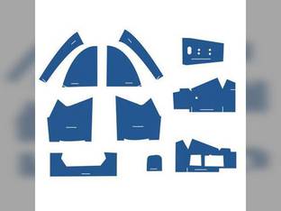 Cab Foam Kit less Headliner Blue Ford 6600 7600 5600