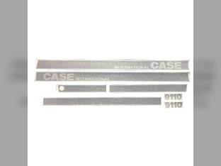Hood/Cab Stripe Decal Set Gradient - Vinyl fits Case IH 9110
