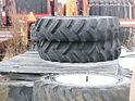 PAIR 18.4-16 REAR TRACTOR TIRES INDUSTRIAL TREAD FITS NH 2120