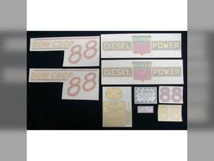 Tractor Decal Set 88 Row Crop Diesel Red Vinyl Oliver 88