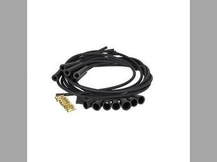 Spark Plug Wire Set - 6 Cylinder - Carbon Core - Straight Boots International 460 2706 560 806 756 656 826 706 856 Oliver Minneapolis Moline Allis Chalmers John Deere 4020 4010 Ford Massey Ferguson