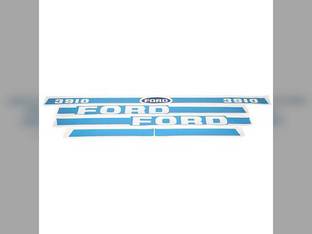 3910 Hood Decal Set Blue/White fits Ford 3910