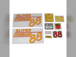 Tractor Decal Set 88 Standard Yellow Mylar Oliver 88