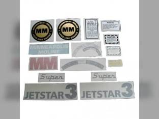 Decal Set Super Jet Star 3 Vinyl Minneapolis Moline JET STAR 3 SUPER