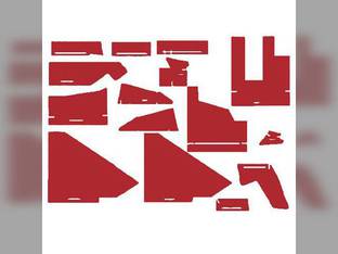 Cab Foam Kit with Headliner Red Material s/n 281933-301921 White 2-180 2-155 2-135