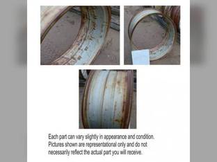 Used 18" x 38" Double Bevel Rear Rim 7" Spacing Silver