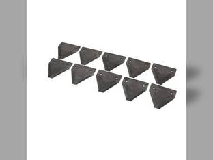 Sickle Section Shape 2 TS XH Black Anvil 10 Pack fits New Holland 1100 1118 1495 1496 1499 2550 86615988 fits Case IH 9622744 fits Gehl 124737 fits Hesston 700705299 fits New Idea W501017ETS