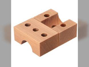 Wood Block Bearing - Auger Drive Compatible with John Deere 9501 T560 9510 9400 9510 SH 9550 9500 9410 9610 9500 SH 9650 CTS 9660 T660 9560 SH 9600 W650 T550 9560 9660 CTS 9450 9650 CTS CTSII 9550 SH