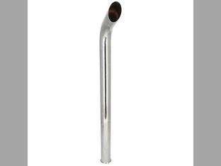 Exhaust Stack - 2-15/16" FL X 48" Curved Chrome John Deere 4240 4030 3020 4230 4010 4000 4020