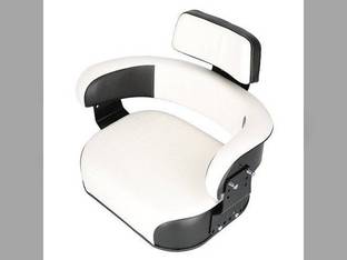 Seat Assembly with Bracket Vinyl Black/White Pleated Cushion International 1566 856 666 806 1568 1026 1256 1466 766 Hydro 86 1066 1206 2706 Hydro 100 756 1468 656 1456 826 706 544 686 504 966