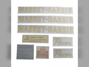 Pacer Decal Set Vinyl fits Massey Harris Pacer