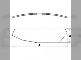 Cab Glass - Door Right Hand fits FIAT 55-90 60-90 60-94 65-90 90-90 100-90 110-90 115-90 130-90 140-90 780 980 65-94 70-90 80-88 80-90 70-88 70-90DT 72-94 80-90DT 82-94 85-90 88-94 580 680 780 5125038