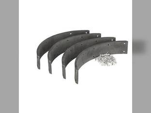 Brake Shoe Lining Set Massey Ferguson 240P 35 231 175 135 240 178 35X Ford Super Dexta Dexta 117247ESA 1810345M91 1851062M91 1851063M91 202631 957E2021B 3620602M91 81717321