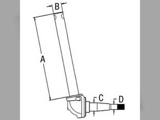 Spindle - Right Hand Ford 2600 4100 3600 D4NN3105B