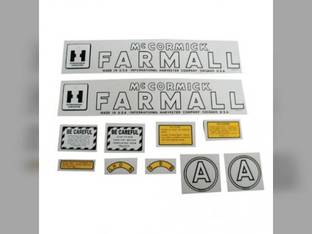 A Decal Set Farmall McCormick Mylar International A
