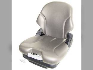 Seat Assembly - Mechanical Suspension Vinyl Gray Case 450 1845 440 1840 410 430 420 85XT 1845C 90XT John Deere 325 260 315 240 250 320 270 Bobcat S250 S150 S185 S130 S160 S205 T190 S175 Caterpillar